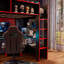 Lit mezzanine Gaming avec bureau, panneau perforé, DEL et rangement-449826154-449826165