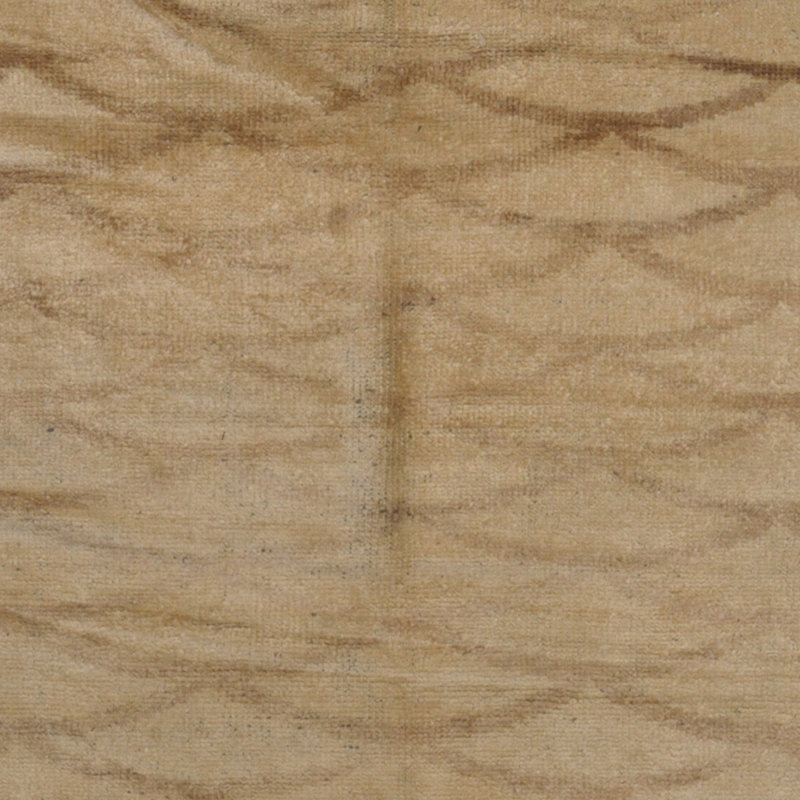 Tapis en laine beige marocain 6 pi x 8 pi 10 laine noué la main one-of-kind Laymoune