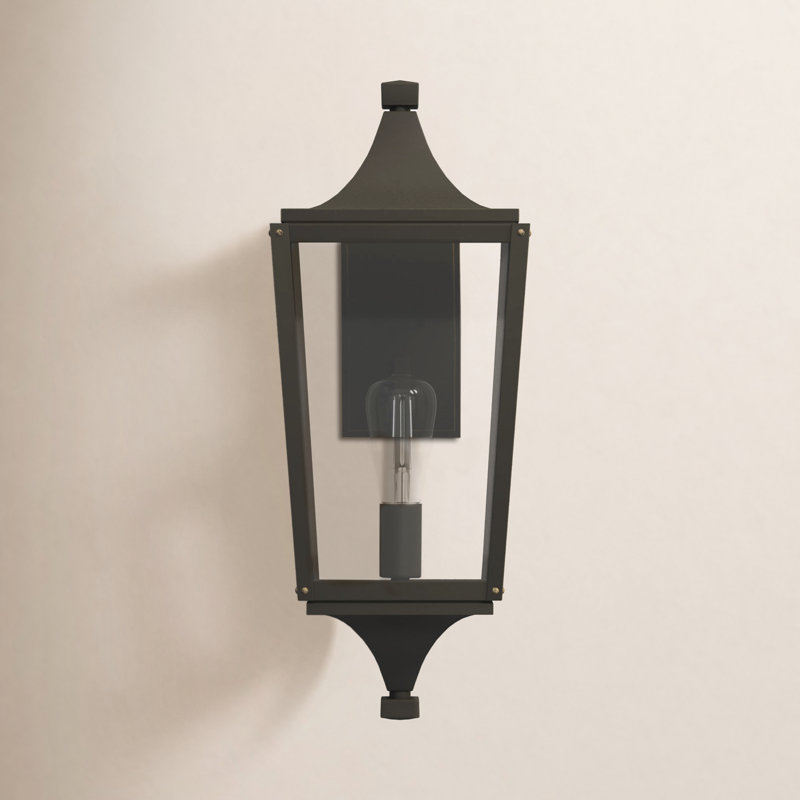 Jaymes Outdoor Wall Lantern, 15.75'' H X 6.5'' W X 8'' D