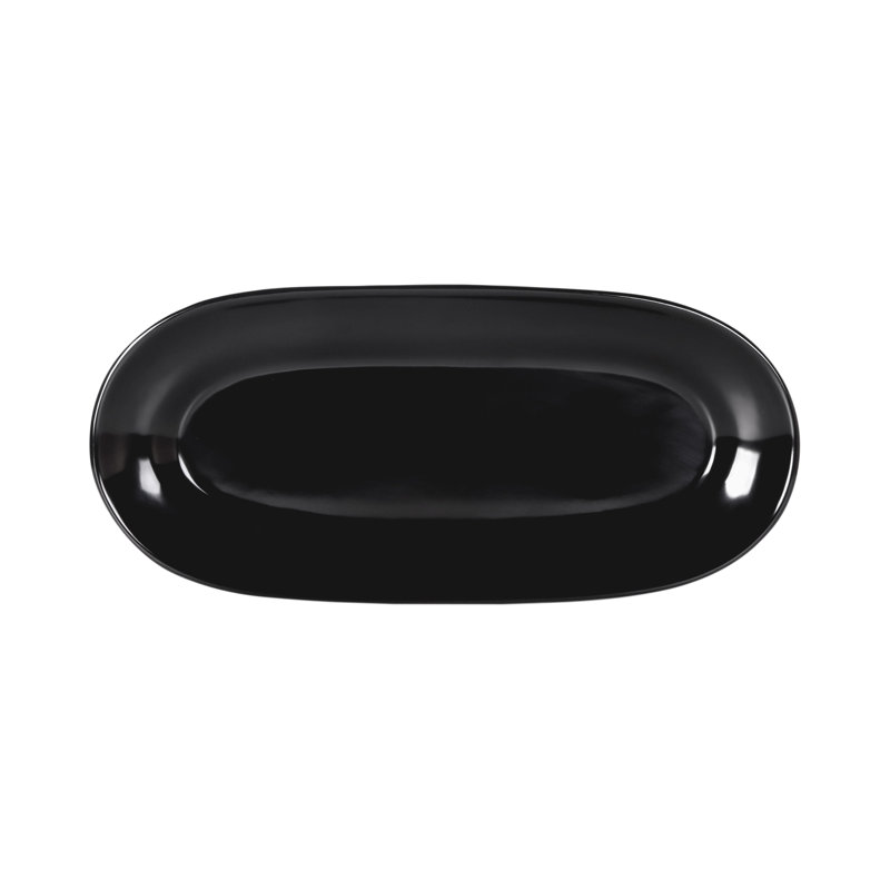 Elite Global Solutions Melamine Platter, Black