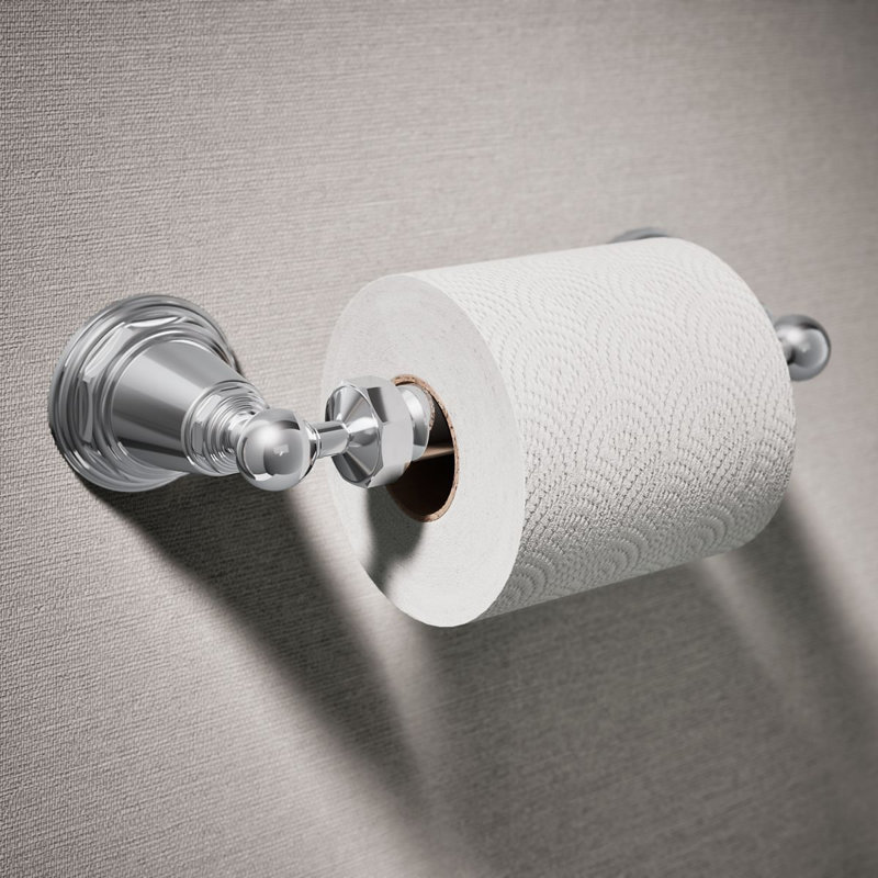 Porte-papier hygiénique mural Pinstripe®, Chrome poli
