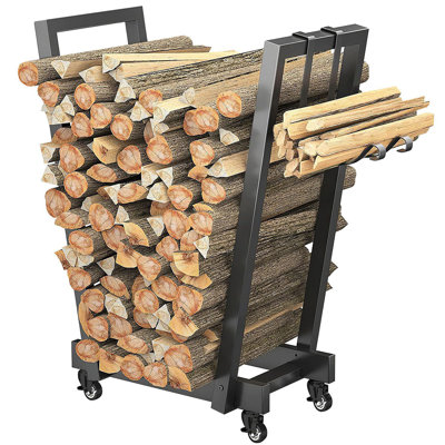 Caroyn 18.5'' W Iron Log Rack