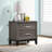 Grey Oak 2-Drawer Nightstand