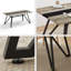 Grande table de salle à manger rectangulaire, grand bureau imperméable pour 8 personnes, table de salle à manger familiale de luxe avec pieds réglables pour la cuisine, le salon et le bureau-1178824349