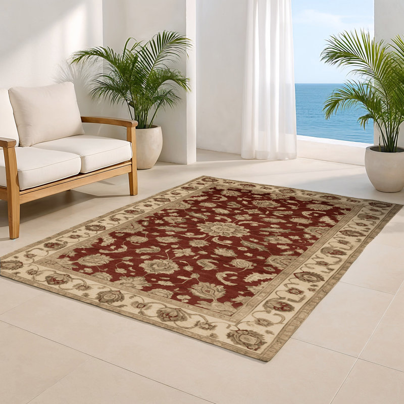 Tapis intérieur et extérieur brun Overdyed, Rectangulaire 2 pi x 3 pi