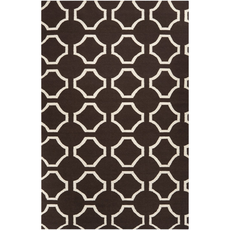 Irving Place Wool Geometric Indoor Rug, Rectangle 3'6" x 5'6"