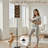 PeeNoke 68.5" Standing Floor Lamp Geometric Diamond Warm Earth Tones Rustic Dimmable Metal Pole Lamp with Linen Lampshade LED Bulb Included