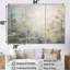«Moody Minimalisme River Forest - River Decor», ensemble d'art sur toile-107744802-107744803