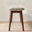 Banc de table en bois avec coussin en cuir Soild-70502922
