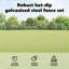 Fence with Post Segment Outdoor Barrier Garden Terrace Divider Boundary-773562923