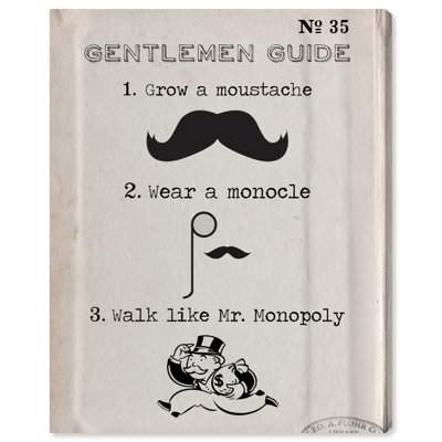 Gentlemen Guide - Impression sur toile