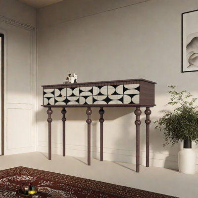 Retro Multifunctional Art Console Table