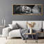 Bouddha endormi, art mural spirituel monochrome-115165316-115165318