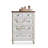 White Solid Wood Accent Cabinet