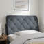 vidaXL Headboard Cushion Piran Dark Grey 100 cm Velvet-2002804489
