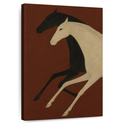 Galloping Contrast Horses