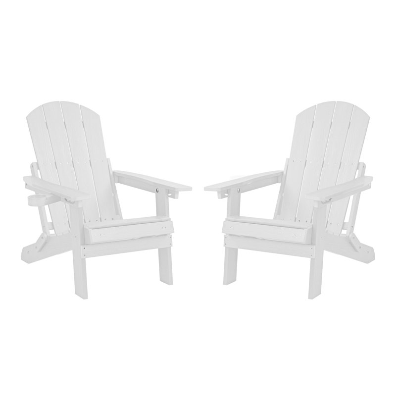 Ensemble de chaises Adirondack inclinables 3 pièces Classic H 27,55 po x P 34,25 po x H 35,82 po Classic
