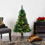 Lighted Artificial Pine Christmas Tree-894384304