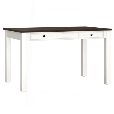 Ensemble de salle à manger brun et blanc 6 pièces