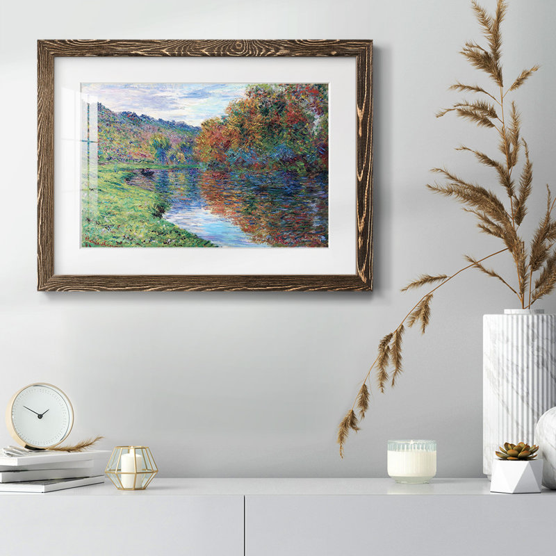 Le petit bras de Jeufosse, automne, 1884, Noyer, H 14 po x l 20 po