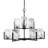 Dayberry 9 Light Uplight Chandelier Shown With 4" Glass-705917775-705917773