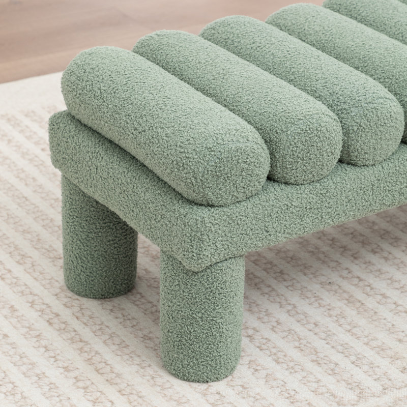 Banc rembourré Modern, Green