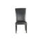Chaise parsons rembourrée noire Antoumann