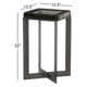 Alexzis Cast Glass End Table-Clear Cast Glass