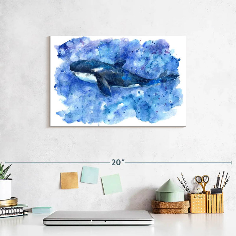 Brampt Blue Killer Whale, 8" H x 12" W