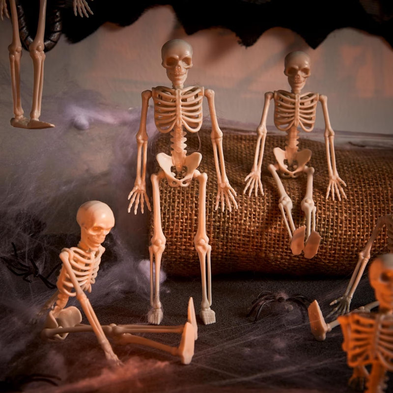 12 pièces 6 "mini figurines d'Halloween squelette