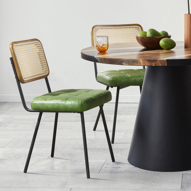 Bodnar Upholstered Dining Chair, Green Performance 