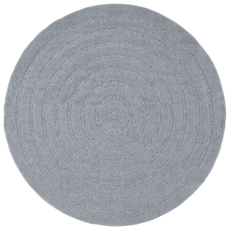 Ipke Ramona Performance Geometric Rug, Round 6'7"