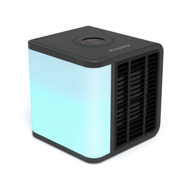 Black Portable USB-Powered Air Cooler with Remote Control
