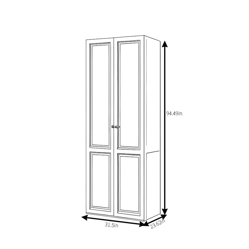 Kinnard, 94" H x 32" W x 24" D