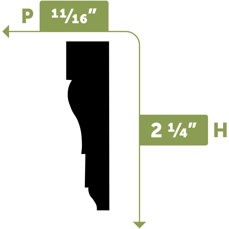 Moulure flexible 11/16 po x L 144 po