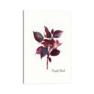 Purple Basil by Asia Jensen - Wrapped Canvas Gallery-Wrapped Canvas Giclée
