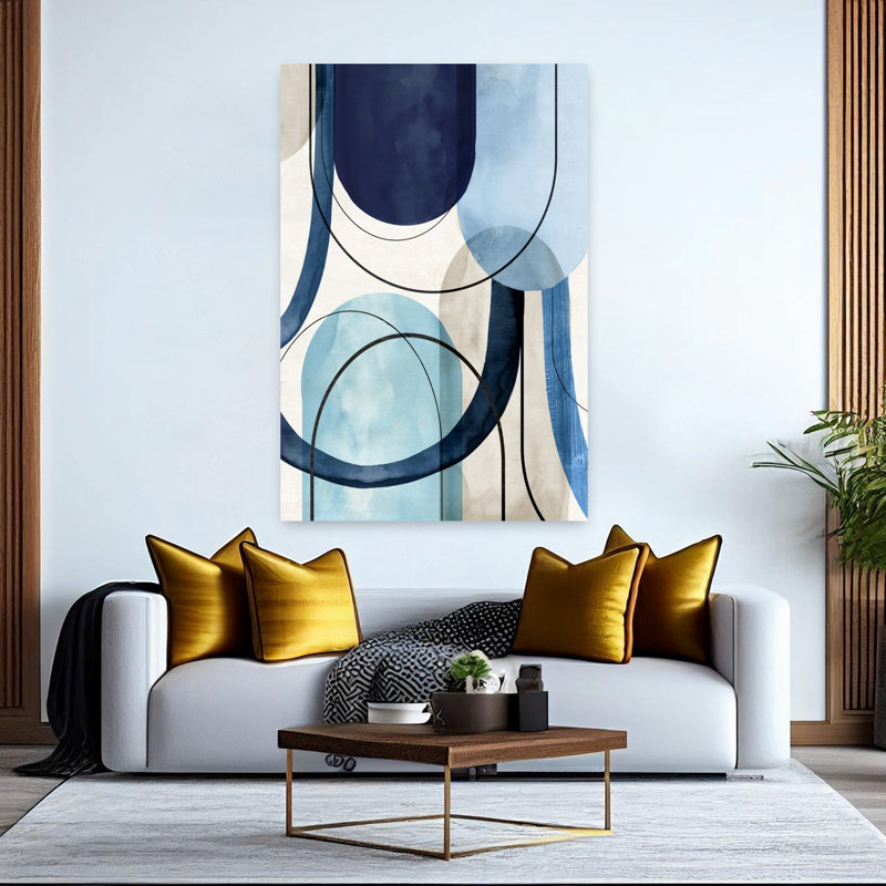 Arches de douceur harmonieuse II, art mural contemporain, H 60 po x l 40 po