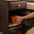Dark-walnut Solid Wood + 1 drawers Nightstand