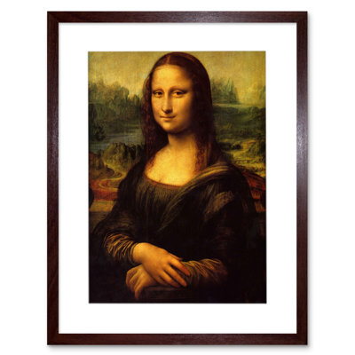 Leonardo Da Vinci Mona Lisa by Leonardo Da Vinci - Single Picture Frame Painting