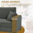 102" Upholstered Deep Seat Chaise Sofa With Ottoman-1430693868-1430693874