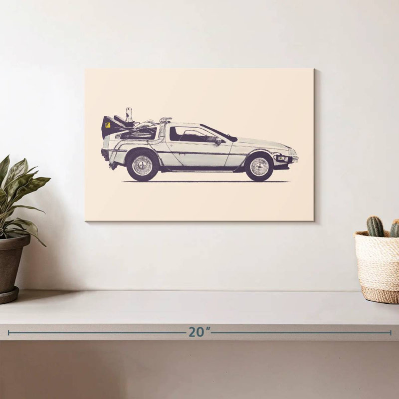 Meor Delorean, H 8 po x l 12 po
