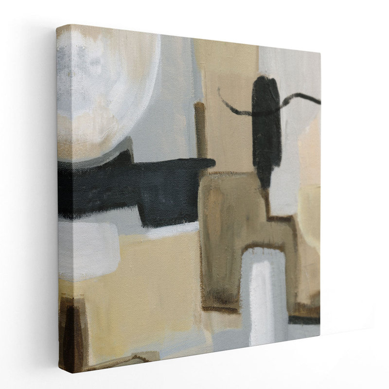 Earthy Abstract I - reproduction d'art sur toile, H 20 po x l 20 po