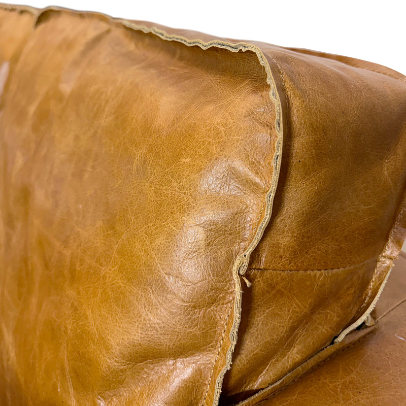 Anirduh 78.8" Brazilian Top Grain Leather Sofa