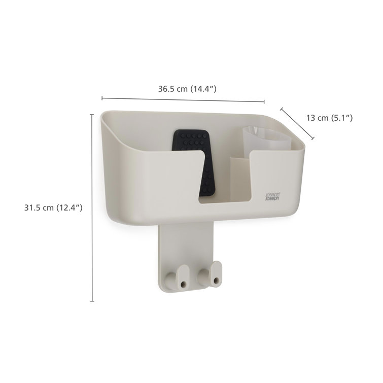 IronHub Wall-mounted Iron Storage Caddy with Ironing Board Hook