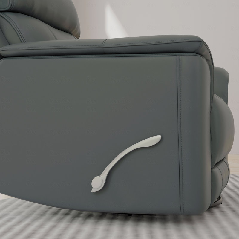 Fauteuil oscillant manuel avec fonction inclinable Oslo, Bleu