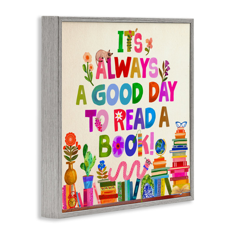 Good Day To Read A Book, estampe numérique, design par Katherine Herrell Studio, H 24 po x l 24 po