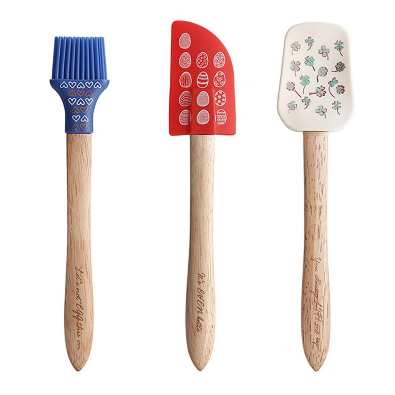 Ensemble de 3 cuillères à cuisson antiadhésives en silicone