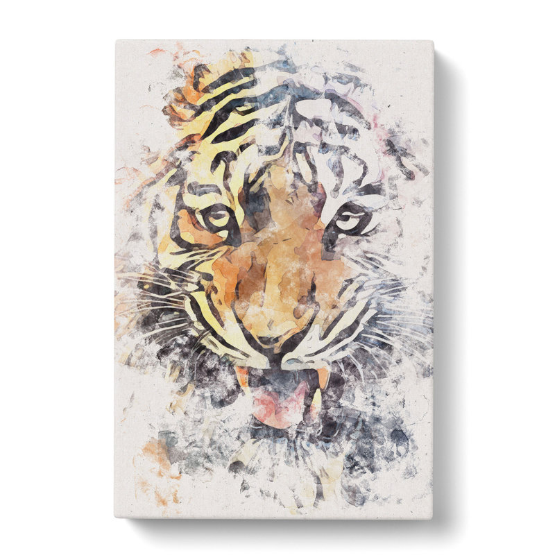 Prowling Tiger - Wrapped Canvas Painting, 60cm H x 40cm W x 3cm D