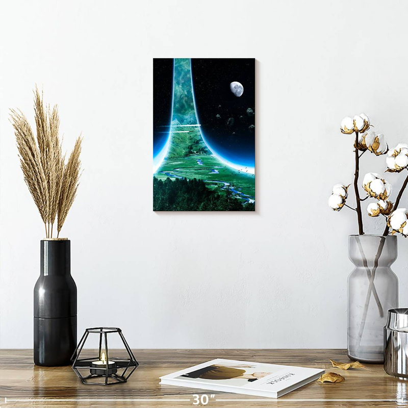 Kelan Ring World, 12" H x 8" W