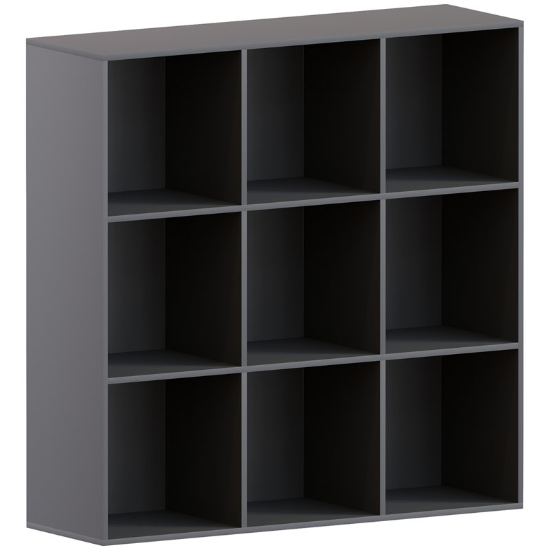 Oreland Cube Bookcase, Black, 96.5cm H x 96.5cm W x 29cm D